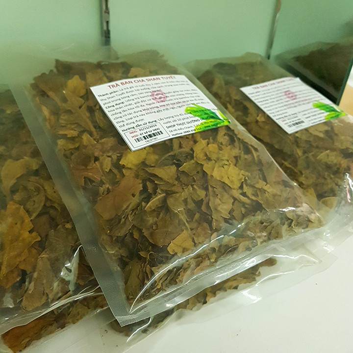 Trà Bancha Shan Tuyết (100gr) - Lá Trà già ba năm - Thực dưỡng Sen Hồng