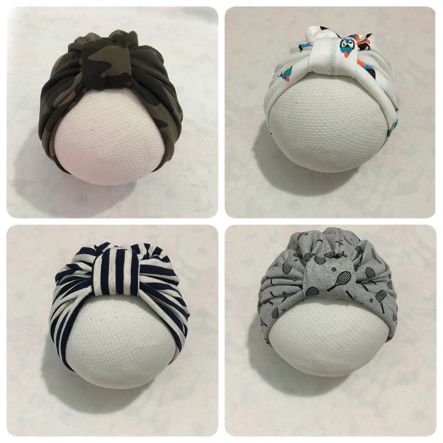 Mũ turban cho bé trai