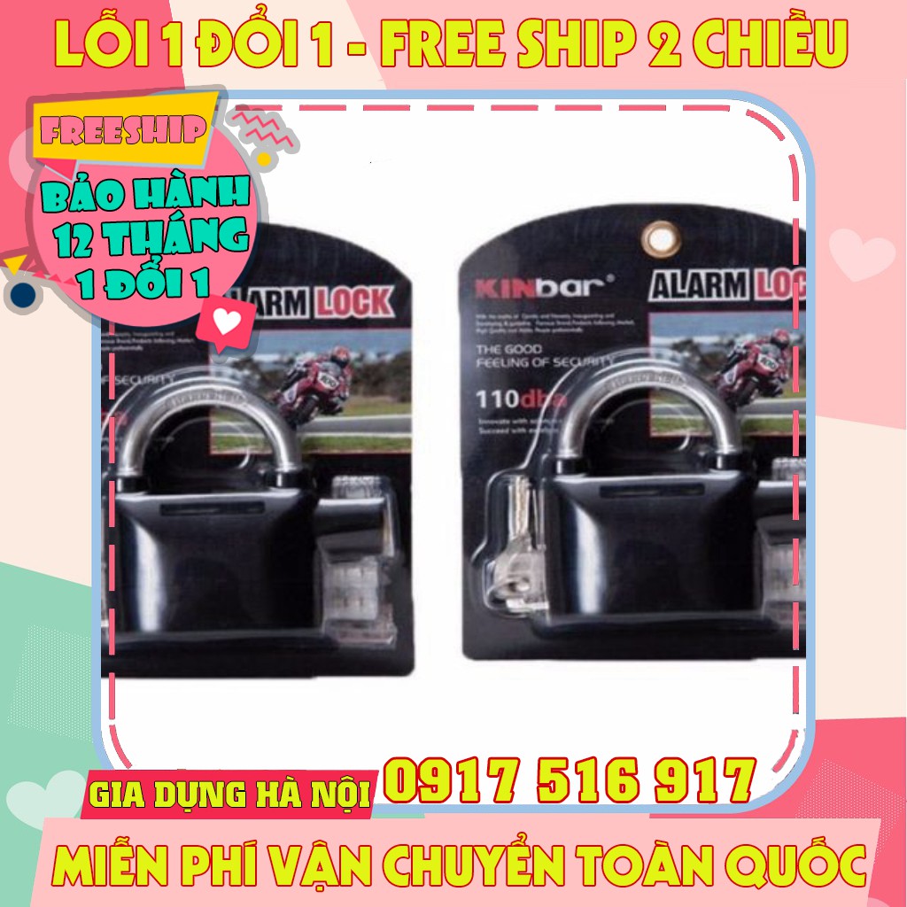 ổ khóa chống trộm cao cấp Alarm Lock, ổ khóa thông minh có còi báo động