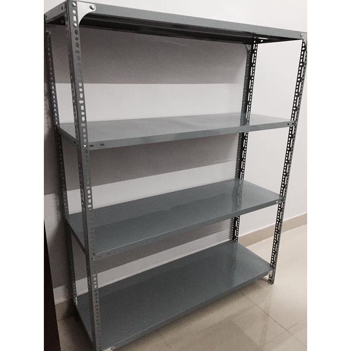 [Mã LIFEHL50K giảm 10% đơn 200K] Kệ Sắt V Lỗ Đa Năng Dài 1m x Rộng 0,4m x Cao 1,5m x 4 Tầng Lắp Ghép Để Đồ