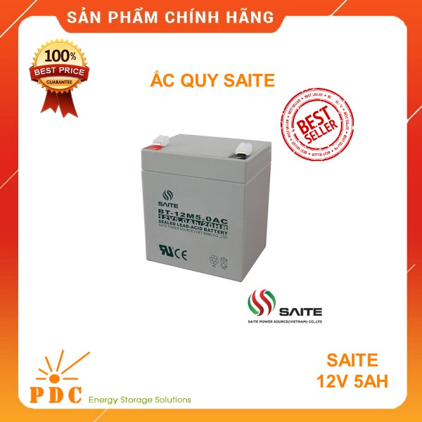 Bình ắc quy 12V 5AH - BT-12M5.0AC (12V-5Ah) chuyên dùng cho UPS