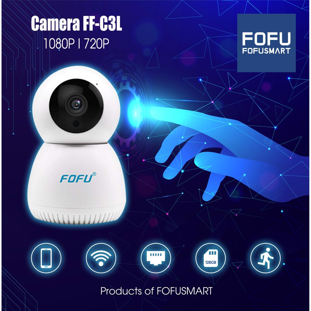 Camera IP WIFI an ninh chống trộm chính hãng FOFU FF-C3L (720P - 1080P) - Bảo hành 2 năm (1 đổi 1) | WebRaoVat - webraovat.net.vn