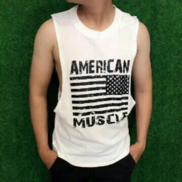 Áo tanktop/ 3 lỗ american chuẩn gym