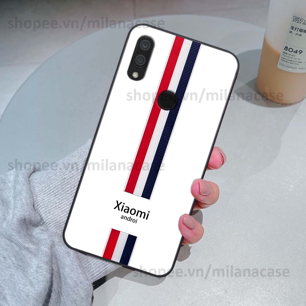Ốp Xiaomi Redmi 7 in giả da phong cách thể thao, cá tính, thời trang