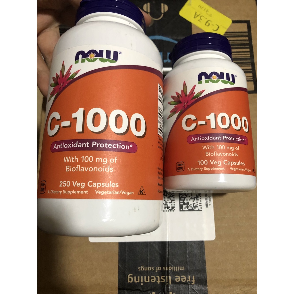[EXP 2025] Viên Uống NOW Vitamin C-1000 with 100 mg of Bioflavonoids - Tăng Sức Đề Kháng Cơ Thể
