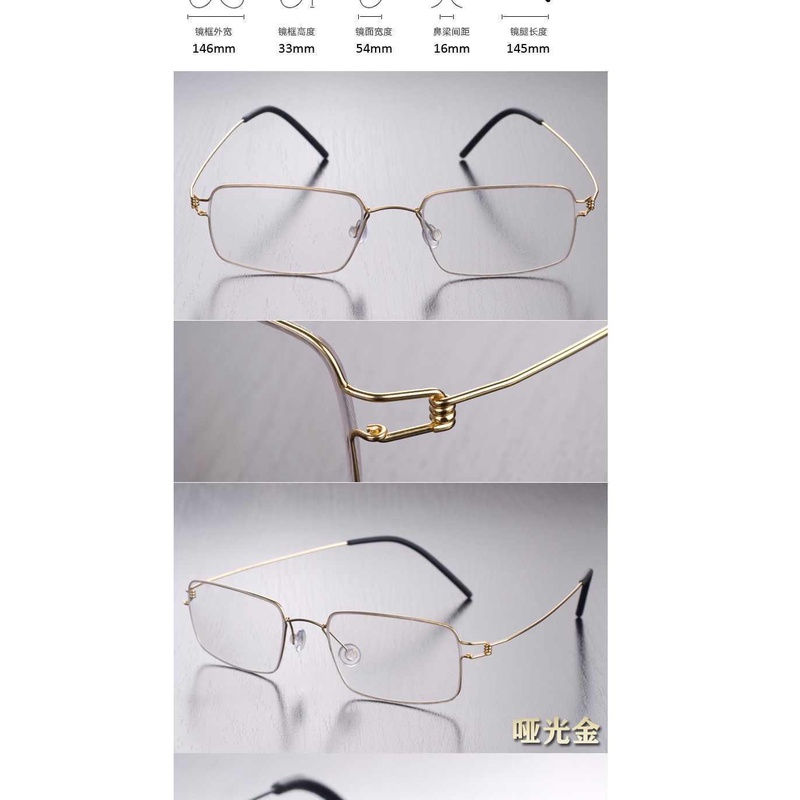 Kính đọc sách siêu mỏng bằng titan nguyên chất chống ánh sáng xanh thời trang cho nam nữ