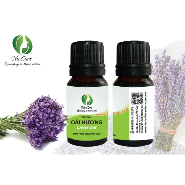 Tinh Dầu Oải Hương Lavender Ấn Độ Nguyên Chất đuổi muỗi, giảm căng thẳng, lo âu, mất ngủ, xông phòng freeship NuCare