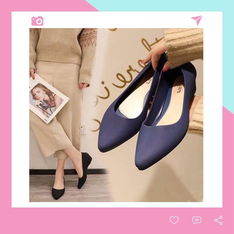 Giày Búp Bê Nữ Đế Bệt Nhựa Dẻo Êm Ái G01 Siêu Hot