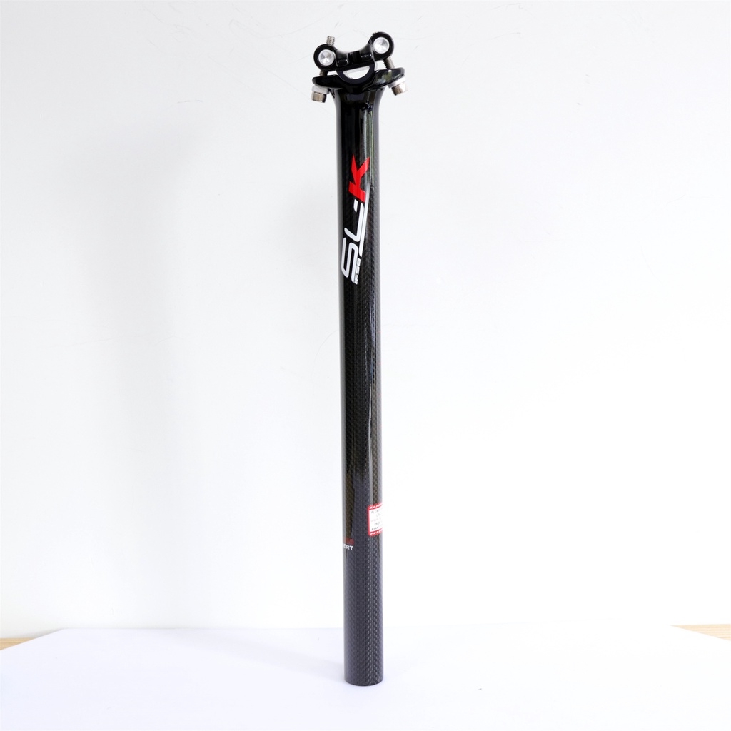 Thanh cố định yên xe đạp bằng sợi Carbon nhẹ phiên bản 3K