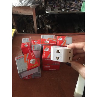 Ổ giắc cắm 3, chân 1 chia 3 loại xịn cách điện