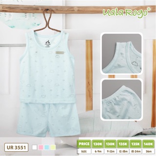 Bộ ba lỗ uala siêu mỏng 6-24m
