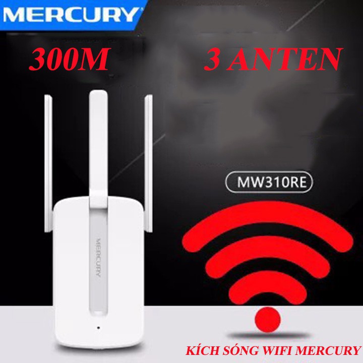 kích wifi 3 râu mercury 300 mbps cực mạnh | BigBuy360 - bigbuy360.vn