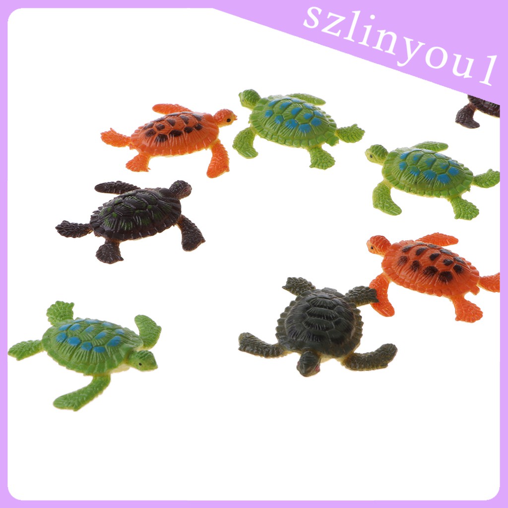 Set 12 Mô Hình Rùa Bằng Nhựa Cho Bé