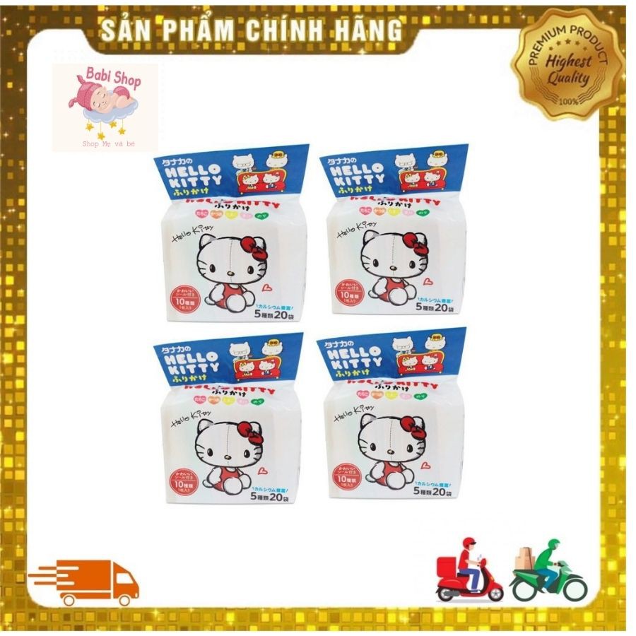 Gia vị rắc cơm Hello Kitty đủ vị cho bé nội địa Nhật, gia vị rắc cơm giúp bé ăn ngon