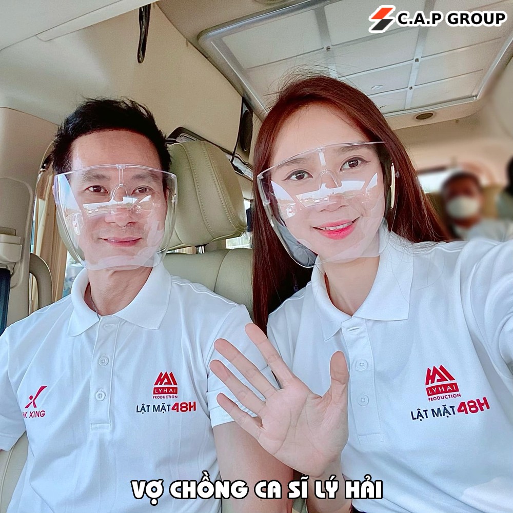 Kính chống giọt bắn phòng dịch bảo hộ Full Face trong suốt THỜI TRANG HOT 2021 - Mặt nạ chống giọt dầu văng bắn 9