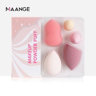 Bộ 5 Mút Maange Đánh Kem Phấn Nền Trang Điểm Khô / Ướt