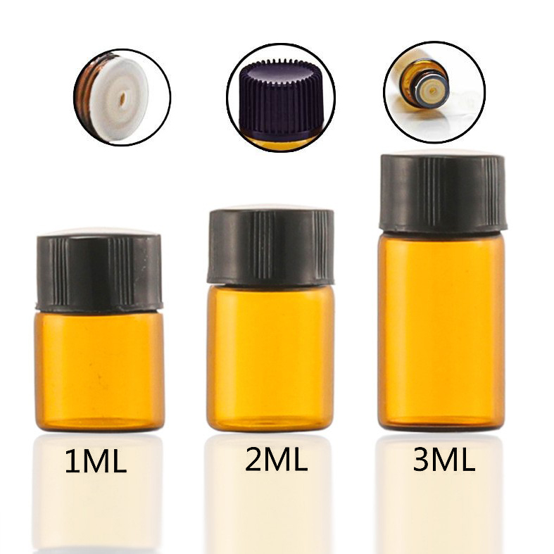 [Hàng mới về] Lọ thủy tinh rỗng 1ml / 2ml / 3ml đựng mỹ phẩm tiện dụng