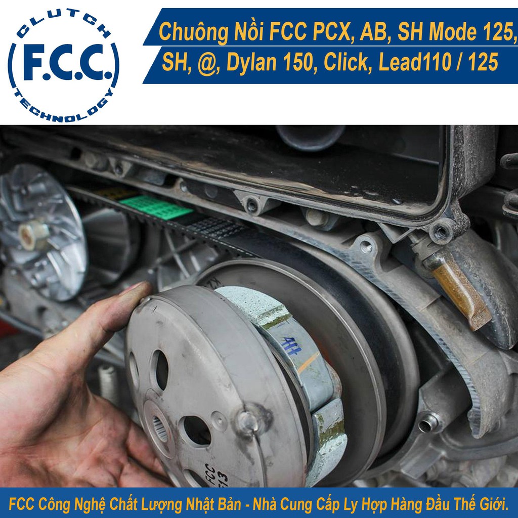 Chuông nồi FCC Honda PCX, AB, SH Mode 125, SH, @, Dylan150, Click, Lead110,125