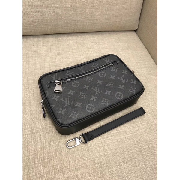 Ví da Clutch L.V cầm tay hàng Xuất khẩu Fullbox💥CHUẨN 1:1💥ví L.V kẹp nách da thật nhập khẩu_Ví hộp mini nhiều ngăn New