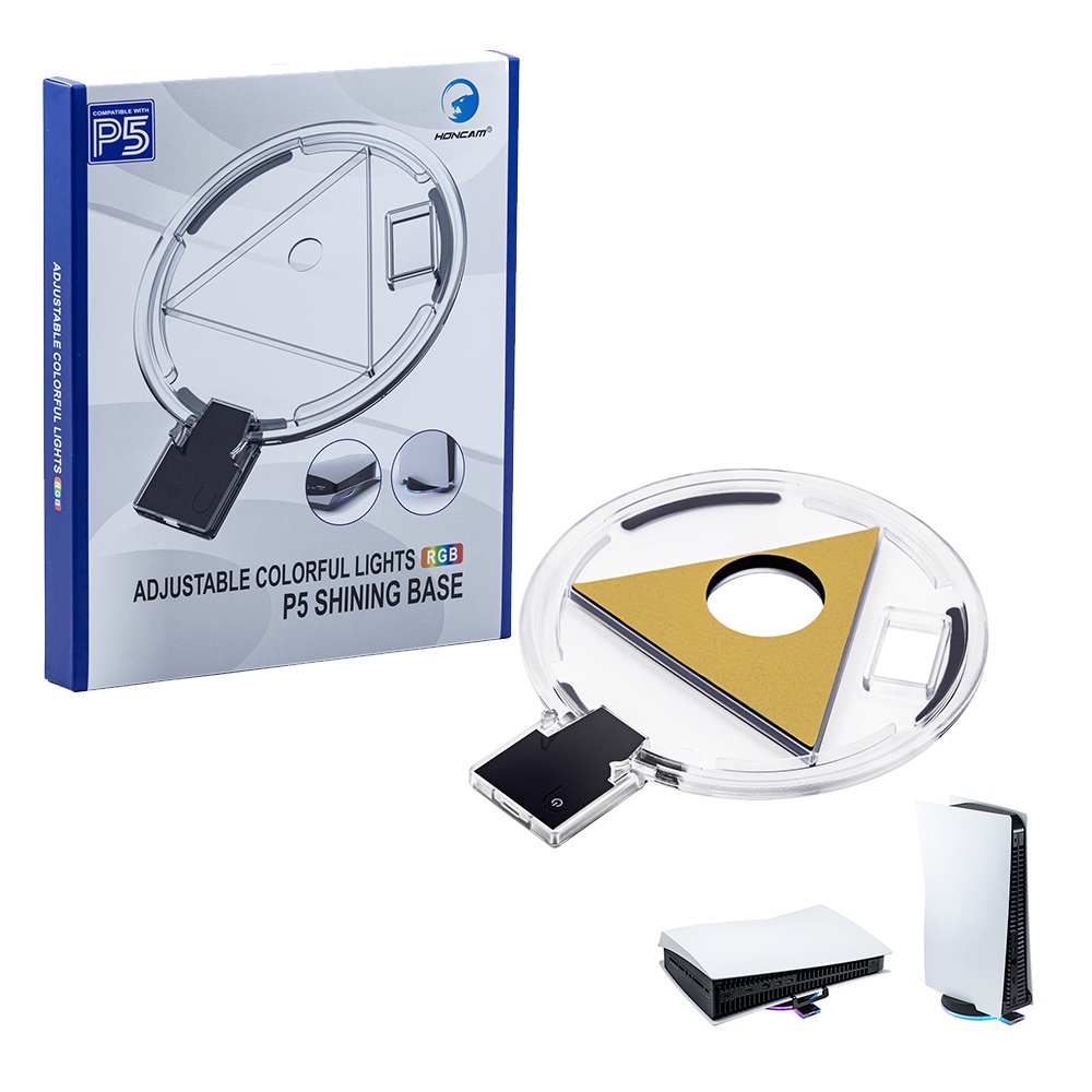 Đế Sạc Đứng Cho Playstation 5 PS5 RGB Với 4 Chế Độ Chiếu Sáng