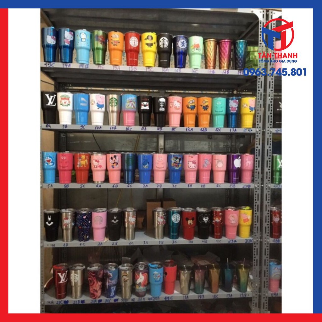 Combo ly giữ nhiệt Thái Lan 10ly 900ml gồm 2 ống hut inox 1 cọ ống hút và 1 túi giữ nhiệt.)