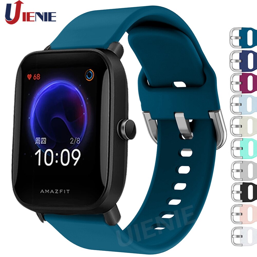 Dây Đồng Hồ Bằng Silicon 20mm Cho Huami Amazfit Bip U / Gtr 42mm / Gts 2 / Poullou Ls02 / Comi P8