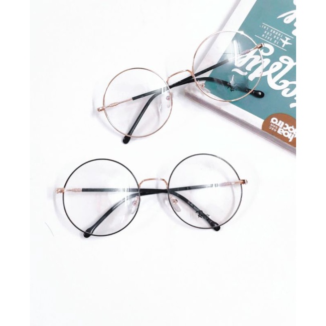 Kính mắt tròn kim loại nobita RB vintage