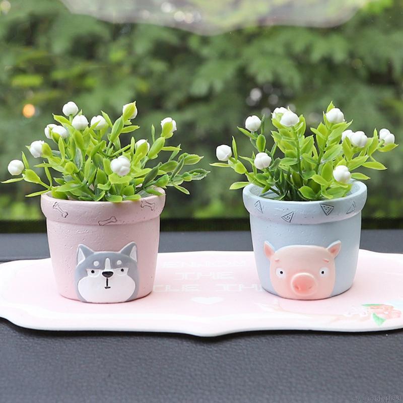 Chậu Cây Mini Tạo Hình Động Vật Dễ Thương 5cm X 4.5cm