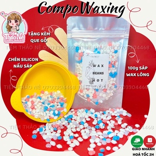 Compo Sáp Wax Lông, Chén Silicon Nấu Sáp Wax Lông Nóng