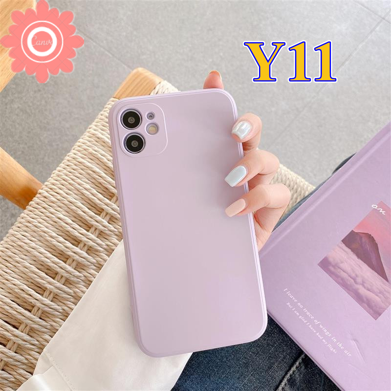 Ốp điện thoại tpu mềm màu trơn đơn giản cho Vivo Y15 Y12 Y17 Y11 Y12I Y12S Y50 Y30 Y30I Y20 Y20I Y20S