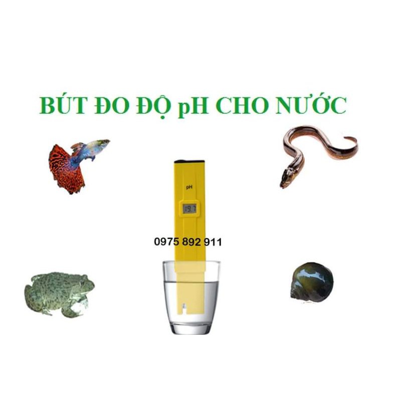 Bút đo độ pH cho nước , khi nuôi ốc , ếch , cá , lươn ( hàng chính hãng )