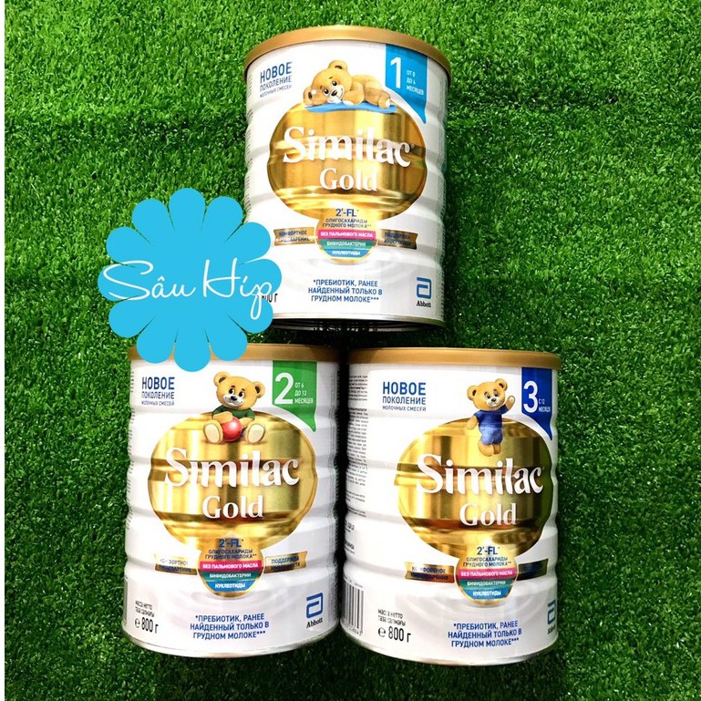 Sữa SIMILAC Gold Nga 800g số 1,2,3