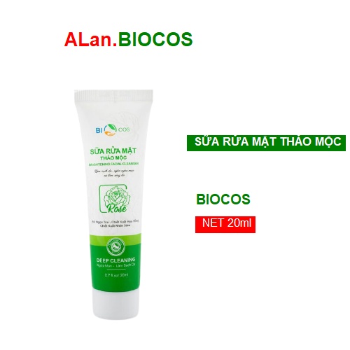 Sữa Rửa Mặt BIO COSMETICS, Sữa Rửa Mặt Cho Da Mụn Làm Sạch Và Sáng Da 20ml