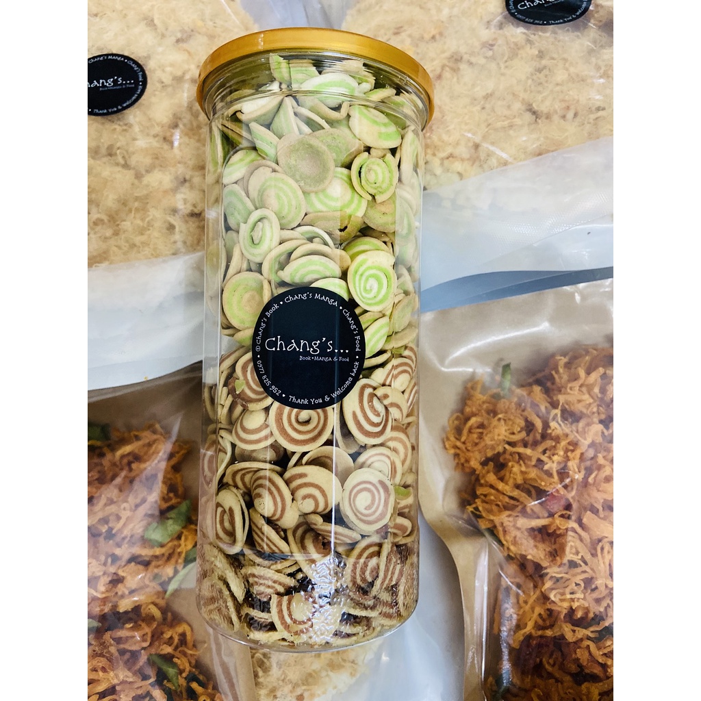 Bánh tai heo nhí mix 330G Hủ Pet cao cấp - Chang’s Food