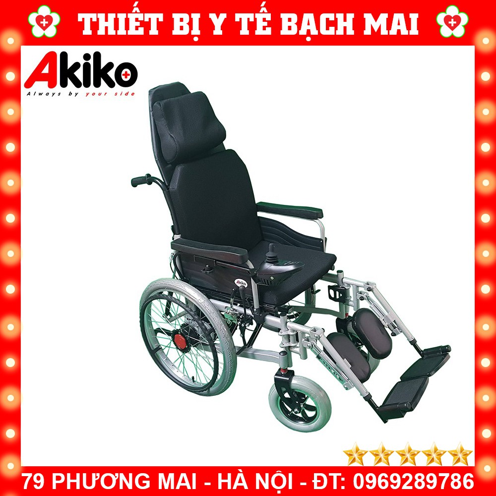 Xe Lăn Điện Cao Cấp Akiko A99 Có Thể Ngả Nằm