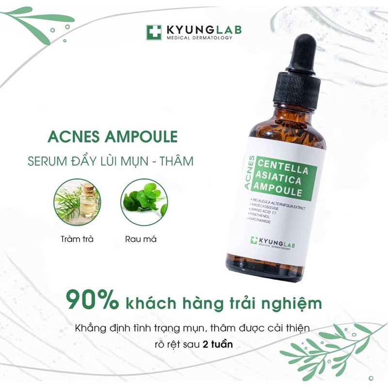 Serum  Kyung Lab Acnes Centella Asiatica Ampoule 50ml kiềm dầu mờ thâm