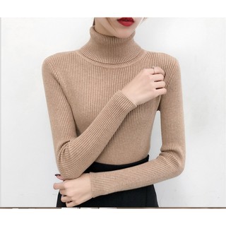 Áo Len Nữ Quảng Châu Cổ Lọ Chất Đẹp Thiết Kế Trẻ Trung Sang Chảnh