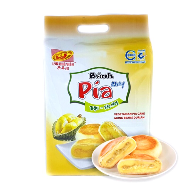 BÁNH PÍA ĐẬU SẦU RIÊNG CHAY 500G.