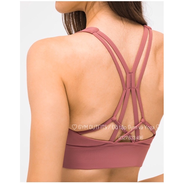 Áo Lót Thể Thao Lululemon Flow Freely Bra Long Line - Áo Tập Gym Yoga Cao Cấp