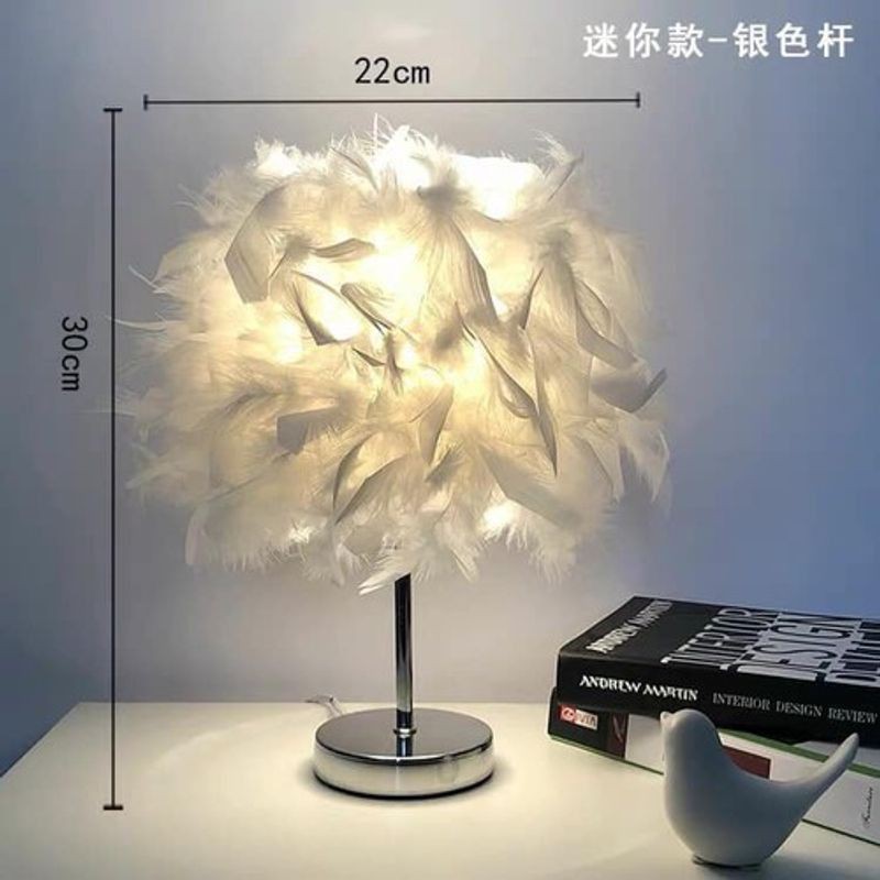 ĐÈN NGỦ ĐỂ BÀN LÔNG CÔNG HÀNG ĐẸP GIÁ TỐT
