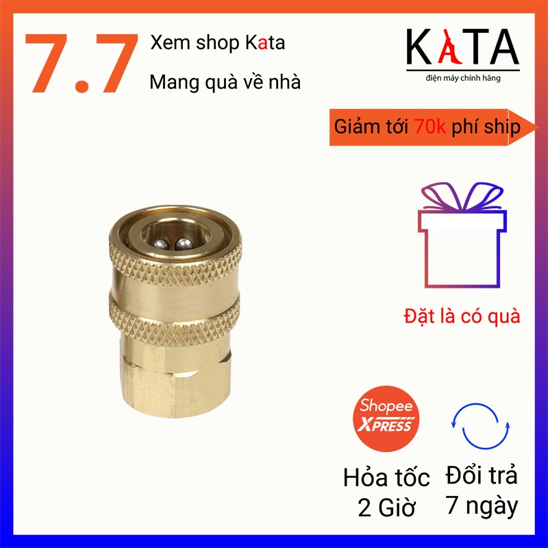 Đầu cái nối nhanh súng phun rửa xe với béc xịt rửa, bình phun bọt tuyết máy xịt rửa áp lực cao RX16
