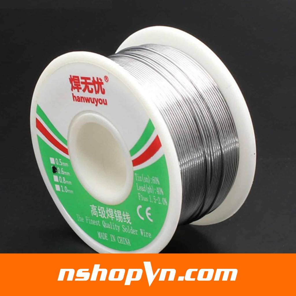 Thiếc hàn 60% Sn 0.5/ 50g, 0.5/ 100g, 0.6/ 50g, 0.6/ 100g, 0.8/ 50g, 0.8/ 100g, 1.0 100g