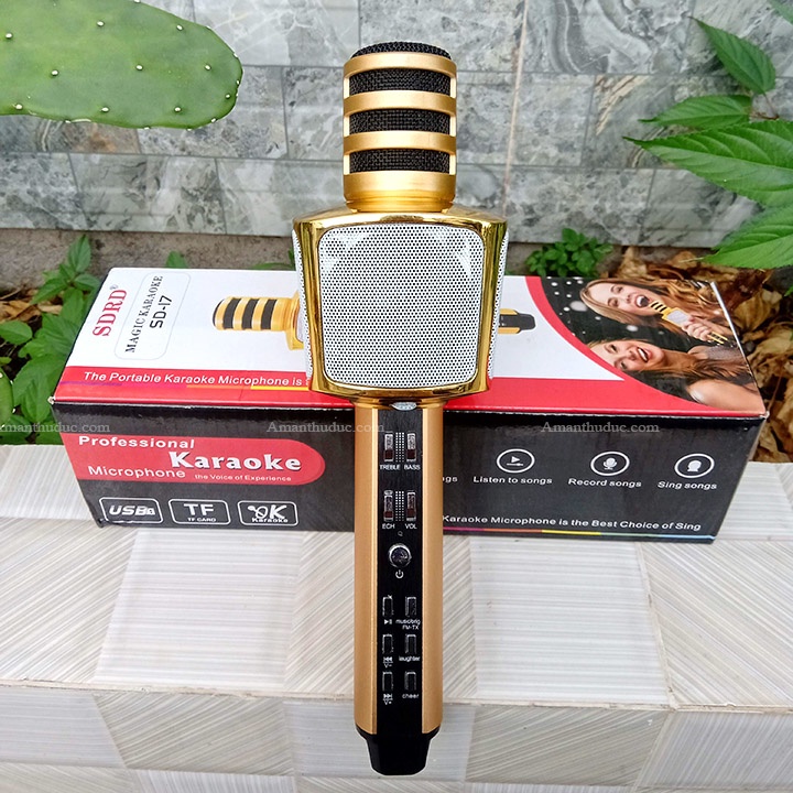 mic karaoke kem loa  SD 16 sd17  -10w   nghe hay vip hon  sd10