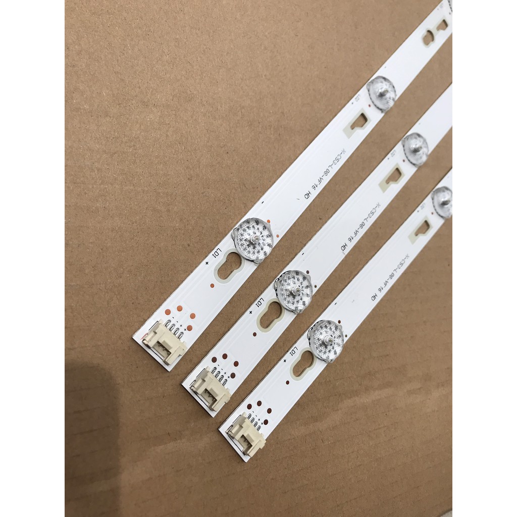 TCL 40Z1 - Bộ 3 thanh 8 led Tivi TCL L40Z1 L40F3800 và các dòng tương tự