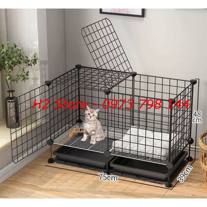 Khung lưới sắt rỗng 10x35cm kê chuồng chó, mèo