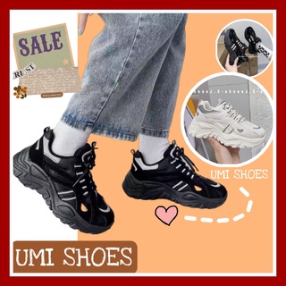 [NOWSHIP HN] Giày thể thao nữ Ulzzang mã DRT nâng độn đế cao 5cm êm đẹp cá tính kiểu mới hot phản quang màu đen/kem/xám