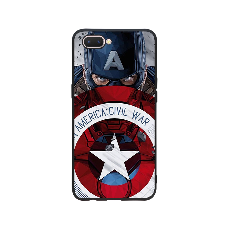 Ốp điện thoại in hình Người Nhện/Captain America dành cho Oppo A12 Neo9 A39 F1S A83 F5 F7 F9 F9Pro A3S A5S A71 F11