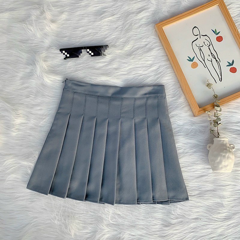 Chân Váy Chữ A Xếp Ly Lưng Cao Phong Cách Hàn Quốc Dành Cho Phái Đẹp 301/P0.K29