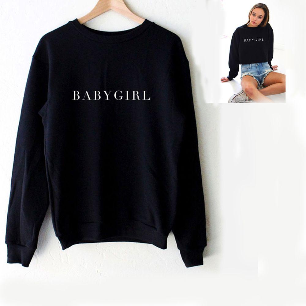 MAG Áo Sweater Cổ Tròn Dáng Rộng Màu Đen Thời Trang