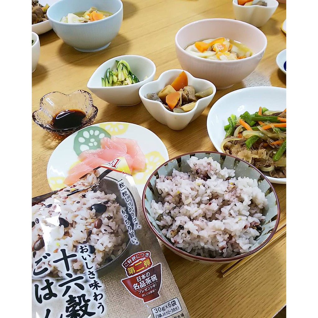 [gói lớn 180g - 450g] Hỗn hợp 16 loại hạt ngũ cốc Hakubabu nhật bản dùng nấu cháo cho bé, người ăn kiêng